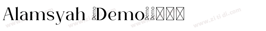 Alamsyah (Demo)字体转换